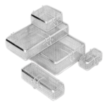 GI-0710 Micro / Fine Mesh BasketManufactured from AISI 304 stainless steelSize 40x40x20 mm, 160x40x20 mm235 x 155 x 40 mm