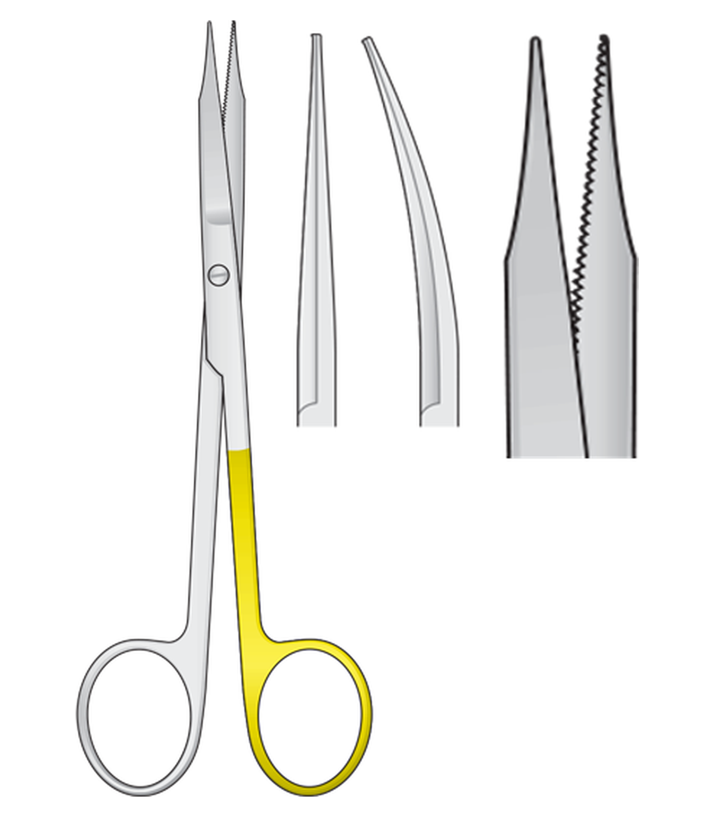 img-1460.png GOLDMAN-FOX Scissors Super Cut, One side serrated, Streight, Curved - Image 1