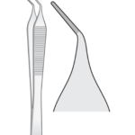 Adson Dressing Forceps, Angled
