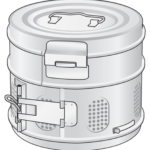 Dressing sterilizing drums
