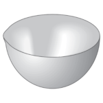 Round sterile bowl
