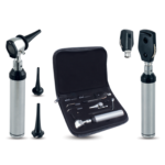ENT-027 ENT DevicesFiber Optic Illumination, Brass Otoscope Fiber Optic / Conventional, ENT Set Complete,Brass Opthlamoscope, Bulb 2.5V3x Magnifiying Glass