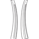 IN-017 Guard/ShoeSC-IN/017b curved, fenestrated inner or outer Curved, Straight, 89mm