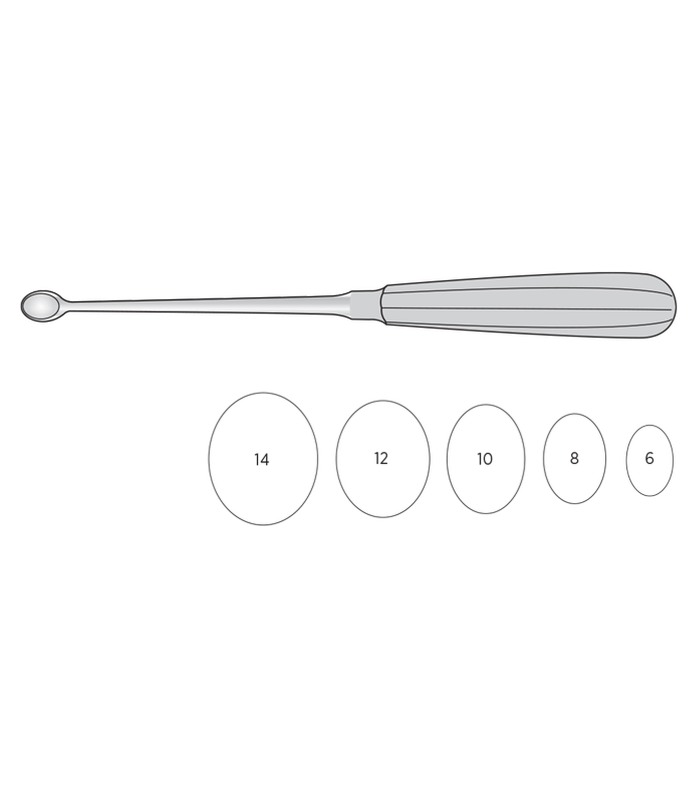 img-595.png Simon Bone Curette - Image 1
