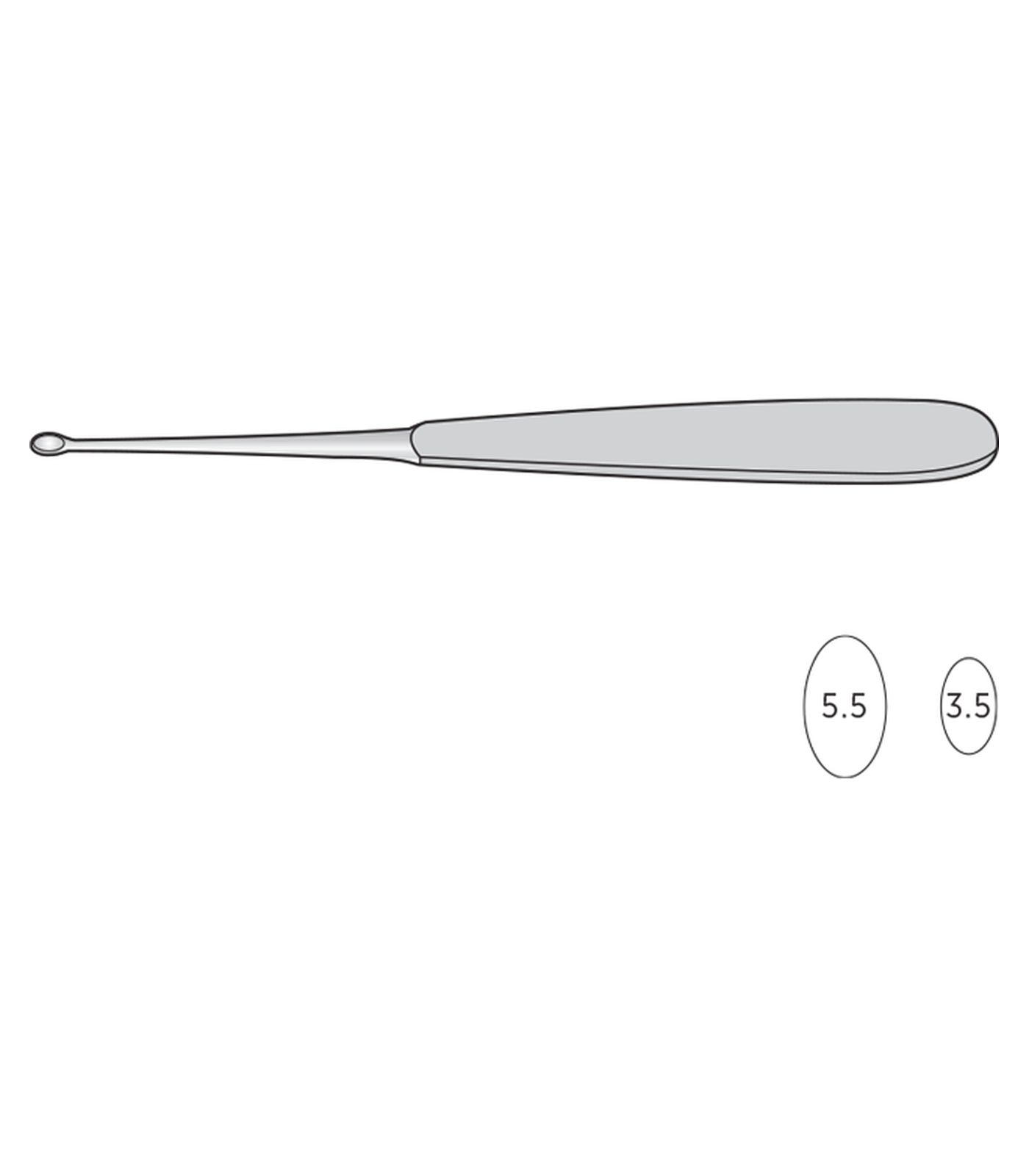 img-600.png Williger Bone Curette - Image 1