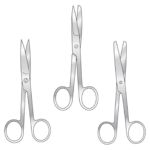 GI-133 Operating ScissorsStraight, Blunt/blunt, Sharp/Blunt, Sharp/ Sharp 130mm long